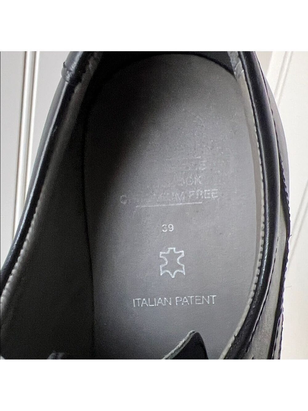 GEOX Black Leather Classic Oxfords Size EU 39/US 6 - Picture 13 of 15